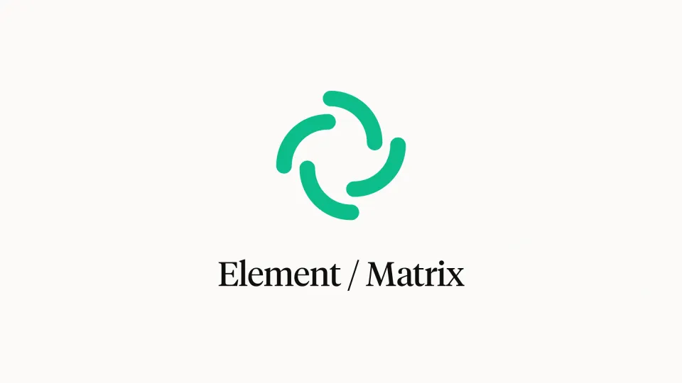 Logo von Element + Matrix/Synapse
